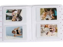 LoveInstant Fotoalbum 64 st. för Fujifilm INSTAX Mini 12 11 40 9 8 7s EVO LiPlay Link 2 SE / Pastellvit