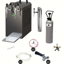 Öltapp - STREAM 80 ölväska, genomströmningskylare, 2-rads torrkylare, KEG:Type A, KEG 2:Type D