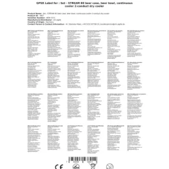 Öltapp - STREAM 80 ölväska, genomströmningskylare, 2-rads torrkylare, KEG:Type A, KEG 2:Type M