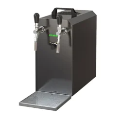 Öltapp - STREAM 50 ölväska, genomströmningskylare, 2-rads torrkylare, upp till 55 liter / h - SVART UTGÅNG, KEG 2:5 liters adapter, KEG:KeyKeg