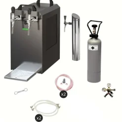 Öltapp - STREAM 80 ölväska, genomströmningskylare, 2-rads torrkylare, KEG:Type A, KEG 2:Type A