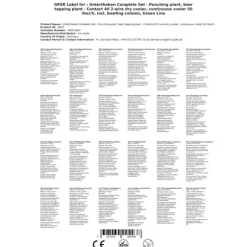 Öltapp- kontakt 40 2-sidigt torrkylare, kontinuerlig kylare 50 liter / h, inkl. Dispenserspelare, Green Line, KEG:Type D, KEG 2:5 liters adapter