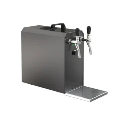 Öltapp STREAM 50K med luftpump, ölväska, genomströmningskylare 2-radig torr svalare, upp till 55 liter / h - SVART UTGÅNG, KEG:Type M, KEG 2:Type M