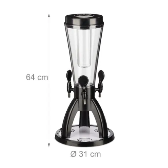 Öltorn, 64x31 cm, Transparent, Svart