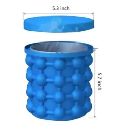 Magic Ice Cube Tray Fathink Fat Hållbar silikonishink Ishink Ice Cube Maker Blue@H4