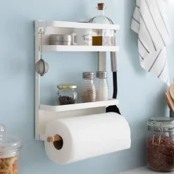 Magnetisk Förvaringshylla med Två Hyllplan