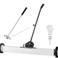 Magnetisk sopmaskin 36 tum med hjul, teleskopiskt pickupverktyg, effektiv städning