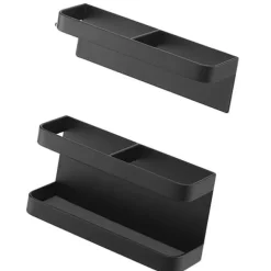 Magnetiskt Paraplyställ Ingen Stansning Höjdjusterande Väggmonterad Paraplyhållare Ställ För Hotellhall Svart