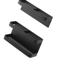 Magnetiskt Paraplyställ Ingen Stansning Höjdjusterande Väggmonterad Paraplyhållare Ställ För Hotellhall Svart