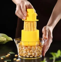 Majsskalare med kopp, Gul