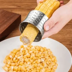 Majsskalare Rostfritt stål Roterbar Arbetstidsbesparande majsborttagare för matlagning i kök