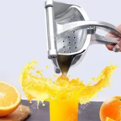 Manuell citruspress - TD® - Rostfritt stål 304 - 22x11.5x10cm - Orange - 1 styck