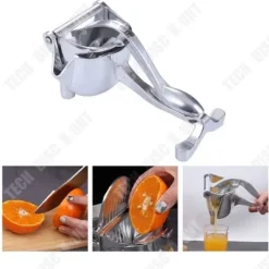 Manuell citruspress - TD® - Rostfritt stål 304 - 22x11.5x10cm - Orange - 1 styck