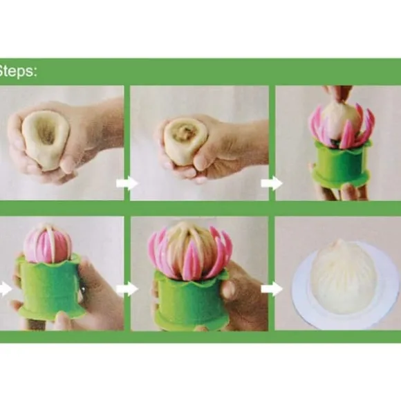 Manuell Dumpling Form Ångad Fylld Bulle Form DIY Bakverk Pajform för Kök Matlagningsverktyg