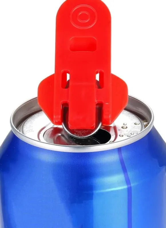 Manuell enkel konservöppnare, 6-pack färgglad läsk- och ölkonservöppnare och skydd för dryckesburklock, lämplig för läsk, cola, öl, läskvatten, dryck | CDON