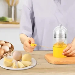 Manuell äggskakare, äggvisp, manuell äggvisp, gyllene äggtillverkare, äggul- och äggvitemixer, äggvisp, äggvite- och äggulemixer för att göra hårdkok | CDON