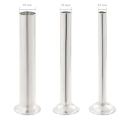 Manuell korvstoppare 10 L i rostfritt stål - Perfekt för både hemmabruk och professionellt | Färg: Silver | Storlek: 10 L