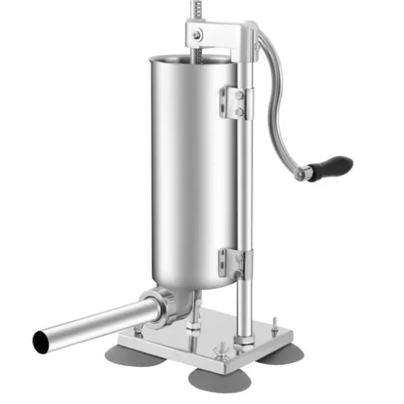 Manuell Korvstoppare, 3L Kapacitet, Rostfritt Stål Konstruktion,Silver