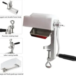 Manuell köttömjare, enkel klämdesign, högkvalitativ konstruktion, tidsbesparande köksverktyg