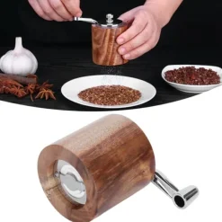 Manuell Pepparkvarn Kryddkvarn Malverktyg med Lång Vev för Hemrestaurang
