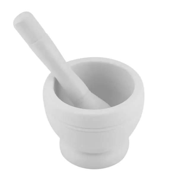Manuell Plast Vitlökskvarn Kryddor Örter Mortelstöt Set Malningsskål Köksverktyg (#3)