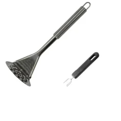 Manuell potatispress och gaffel med 3 tänder för potatis Fackelmann