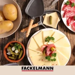 Manuell potatispress och gaffel med 3 tänder för potatis Fackelmann