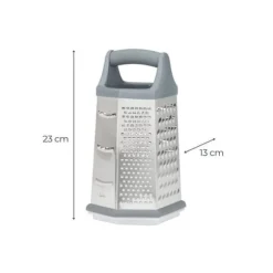 Manuell sexkantig rivjärn - Jata - 6 sidor - Rostfritt stål - Grovrivjärn - Finrivjärn - Skrapa - Kavel