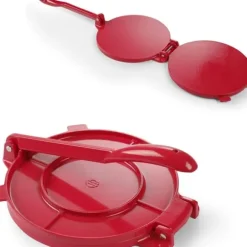 Manuell tortillapress 250mm röd Hendi 513033