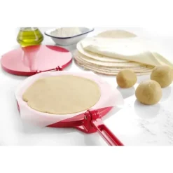 Manuell tortillapress 250mm röd Hendi 513033