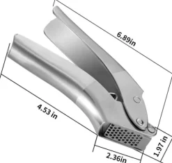 Manuell Vitlökspress i Rostfritt Stål