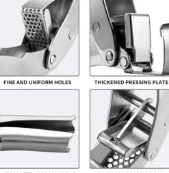 Manuell Vitlökspress i Rostfritt Stål