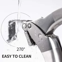 Manuell Vitlökspress i Rostfritt Stål