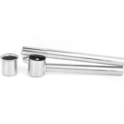 Manuell vitlökspress i rostfritt stål Köttfärspress Hushållsredskap