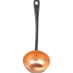 Massiv kopparslev med gjutjärnshandtag - BAUMALU - Diameter 11 cm