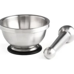 MASTRAD Mortel och mortelstöt i rostfritt stål F28050