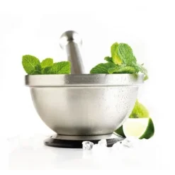 MASTRAD Mortel och mortelstöt i rostfritt stål F28050