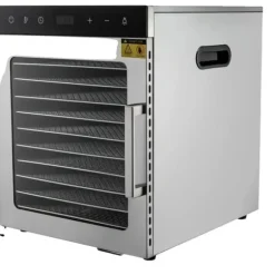 Matavtorkare, 10 brickor, justerbar temperatur,Silver