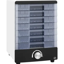 Matdehydrator / Frukttork - 350 W - 7 brickor - Justerbar temperatur