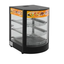 Matdisplayvärmare, 3 nivåer, temperaturkontroll,svart