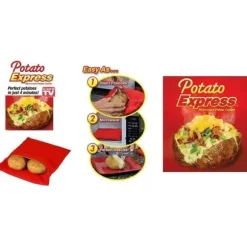 Matlagningspåse - Patato Express - Snabbmatlagning - 4 potatisar - Återanvändbar - Maskintvättbar