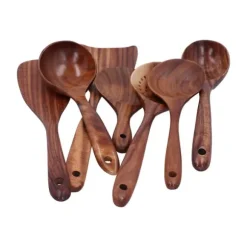 Matlagningssked Spatel Set Långt Handtag Köksredskap Matlagningsverktyg för Hemmabruk Non-Stick Pan