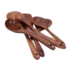 Matlagningssked Spatel Set Långt Handtag Köksredskap Matlagningsverktyg för Hemmabruk Non-Stick Pan