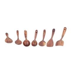 Matlagningssked Spatel Set Långt Handtag Köksredskap Matlagningsverktyg för Hemmabruk Non-Stick Pan