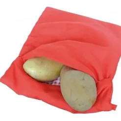 Matpåse - Tvättbar - Mikrovågsugn - 21x26 cm - Bomull och polyester - Ångficka