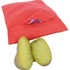 Matpåse - Tvättbar - Mikrovågsugn - 21x26 cm - Bomull och polyester - Ångficka