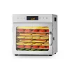 Mattorkarmaskin med 8 brickor, Rostfritt Stål, 400W, För Torkning av Kött och Frukt