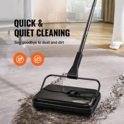 Mattsopmaskin, 7,87 tum sopbanor, manuell golvsopmaskin, 300 ml soptunna för hemmakontor, rengör damm och husdjurshår.