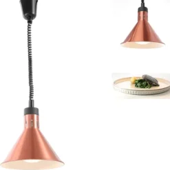 Matvärmningslampa - hängande konisk koppar 250W
