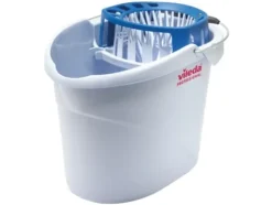 Möbelhink, Vileda Supermop, 41x60x50cm, 10 liter grå, rPP/PP, med handtag och pressvridare
